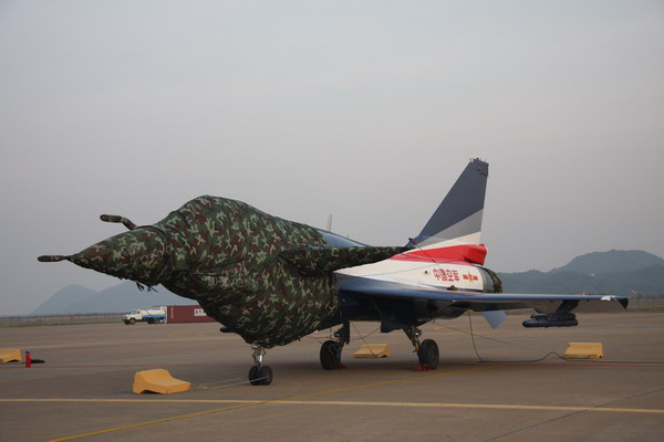 八一飞行表演队“穿衣服的歼十”。