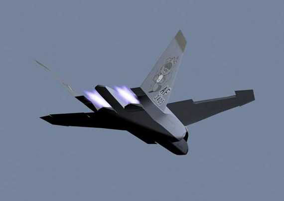 资料图:北航大学生设计的中国五代隐形战机。