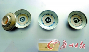 之前出水的瓷器多数为青花瓷。记者龙成通 摄